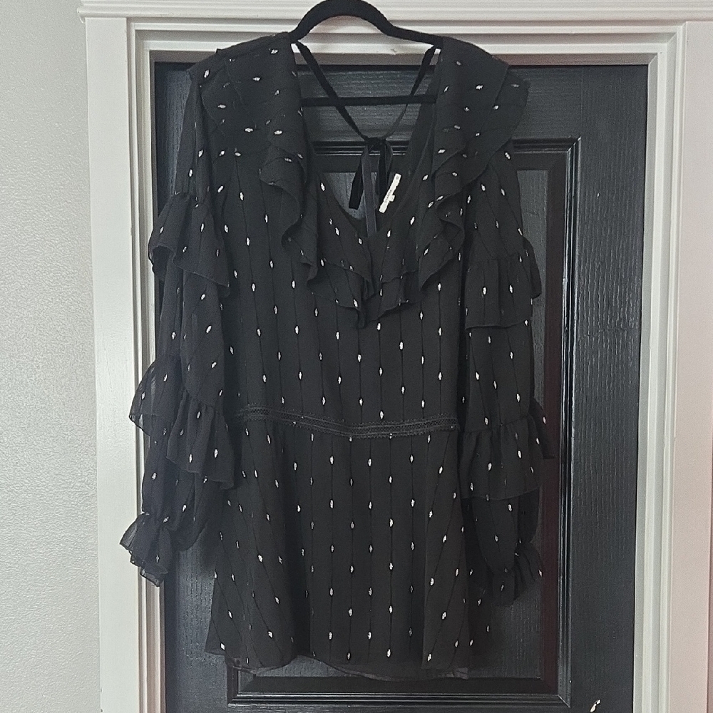 Revolve Tularosa Jeannie Mini Dress In Black And Silver Size Medium - Picture 2 of 13